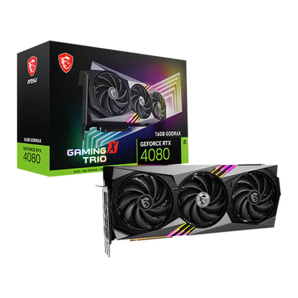MSI RTX 4080 Gaming X Trio 16GB Gaming Graphics Card